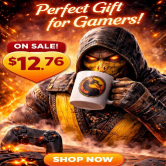 Caneca De Café Camiseta Mortal Kombat Vintage — Tamanho Pequeno Y