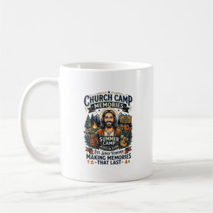 Caneca De Café Camiseta Nostalgia VBS Jesus Church Camp Fé Baseda