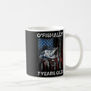Caneca De Café Camiseta Oficialmente 7 Anos de Idade 7º Aniversár