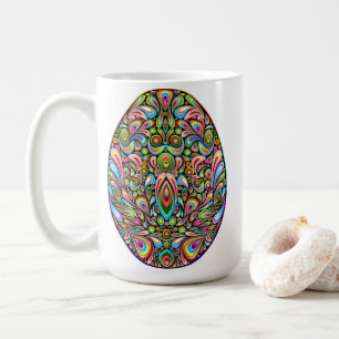 Caneca De Café Camiseta Orgânica Infantil com Desenho Psicodélico