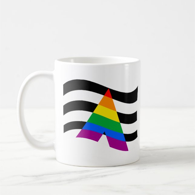 Caneca De Café Camiseta Orgulho Aliado (Esquerda)