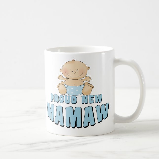 Caneca De Café Camiseta Orgulhosa Nova Mamaw (Direita)