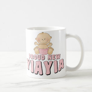 Caneca De Café Camiseta Orgulhosa Nova YiaYia