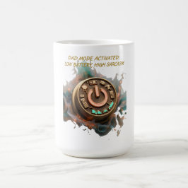 Caneca De Café Camiseta Pai Modo Ativado, Presente Divertido para