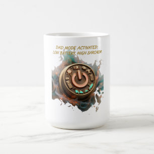 Caneca De Café Camiseta Pai Modo Ativado, Presente Divertido para