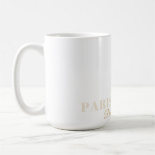 Caneca De Café Camiseta Paris em Pé