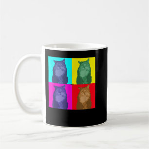 Caneca De Café Camiseta Pop de arte Maine Coon