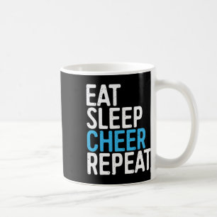 Caneca De Café Camiseta Repita Comer Dormir Aplaudir Cheerleader