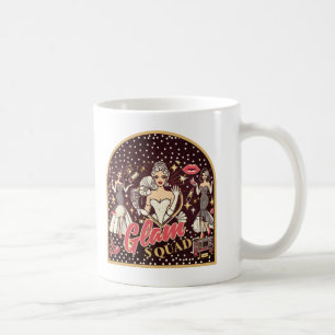 Caneca De Café Camiseta Retro Glam Squad