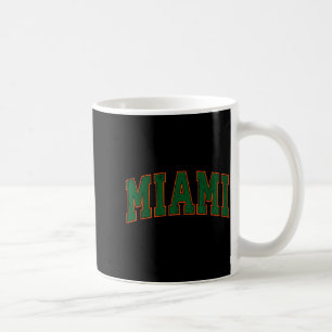Caneca De Café Camiseta Retro Miami Flórida Homens Mulheres E Cri