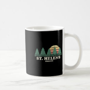 Caneca De Café Camiseta Retro St. Helens Ou Vintage Throwback Ano
