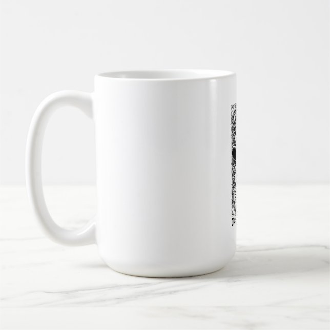 Caneca De Café Camiseta Salty Shamrock Skull (Esquerda)