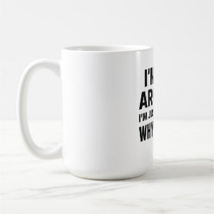 Caneca De Café Camiseta Sarcástica - Só estou explicando por quê
