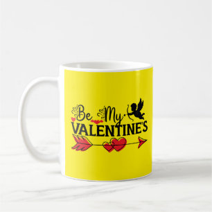 Caneca De Café Camiseta Seja Meu no Dia dos Namorados