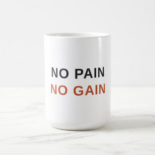 Caneca De Café Camiseta Sem Dor Sem Ganho Camiseta Ousada de Mo