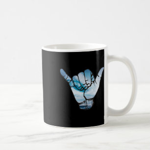 Caneca De Café Camiseta Shaka Oceano Surfing Onda Surfista Havaí