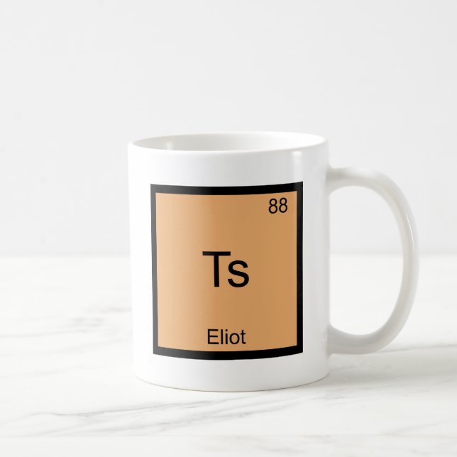 Caneca De Café Camiseta Símbolo Elemento Químico Ts - Eliot Engra (Direita)