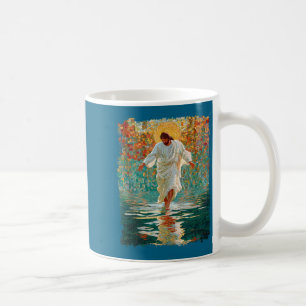 Caneca De Café camiseta tanque de design de igreja jesús cristo v