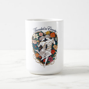 Caneca De Café Camiseta Threaded in Eternity Casal Elegante