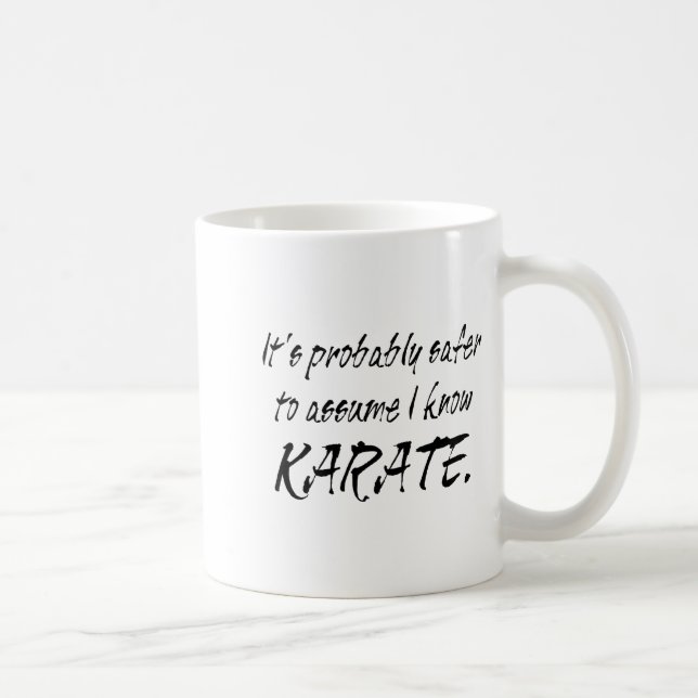 Caneca De Café Camiseta Ume Eu Sei Karatê  (Direita)