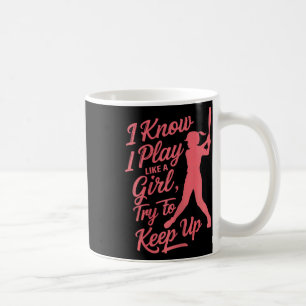 Caneca De Café Camiseta Utopia Feminina Eu Sei Que Eu Jogo Como U