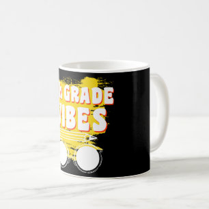 Caneca De Café Camiseta Vibes de Volta às Aulas 4ª Série Primeiro