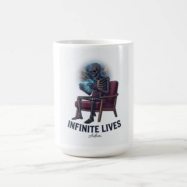Caneca De Café Camiseta Vidas Infinitas (Centro)
