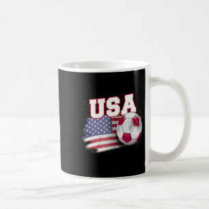 Caneca De Café Camiseta Vintage Bandeira Americana Usa Bola De Fu