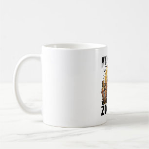 Caneca De Café Camiseta Vintage de Caça a Zumbi Halloween_1