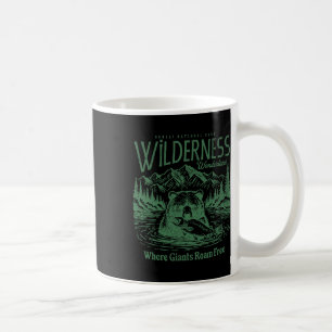 Caneca De Café Camiseta Vintage de Camping e Trilha no Parque Nac