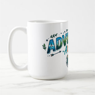 Caneca De Café Camiseta Vintage Montanha Aventura Espera