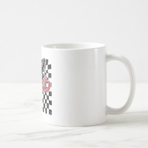 Caneca De Café Camiseta Vintage Resist, Anti-Patriótico Xadrez Re
