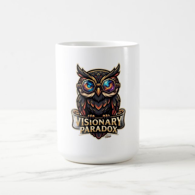 Caneca De Café Camiseta Visionary Paradox Owl (Centro)