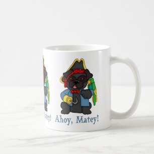 Caneca De Café Camisetas Adoráveis De Pirata Preta, Presentes