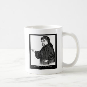 Caneca De Café Camisetas com Citação de Chaucer sobre o Amor ser