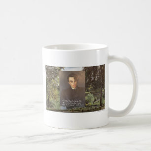 Caneca De Café Camisetas com Citação de WB Yeats "Forjar Ferro Qu