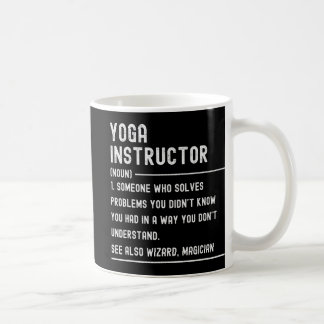 Caneca De Café Camisetas de Definição de Instrutor de Yoga Título