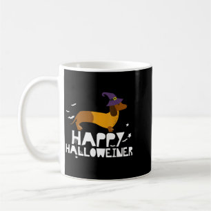 Caneca De Café Camisetas de Halloween Dachshund Camisa de Hallowe