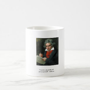 Caneca De Café Camisetas e Colecionáveis de Beethoven de Presente