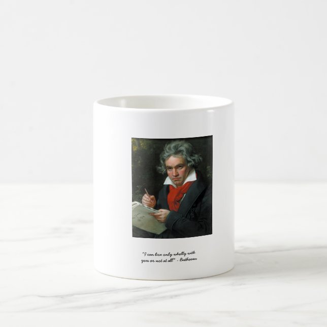Caneca De Café Camisetas e Colecionáveis de Beethoven de Presente (Centro)