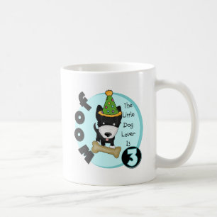 Caneca De Café Camisetas e dotes para aniversário de 3 anos de cã