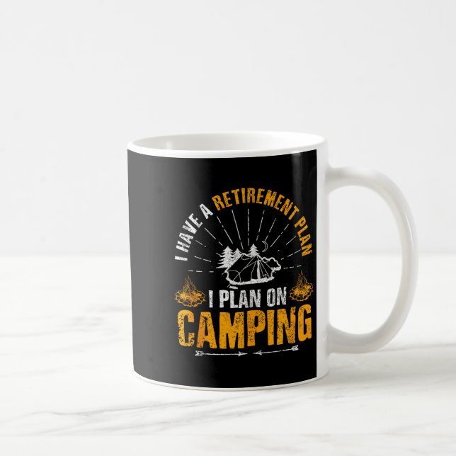 Caneca De Café Camng Retirement Gift Funny Quote Outdoor Retired  (Direita)