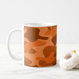 Caneca De Café Camo Monocolor Laranja Espanhol