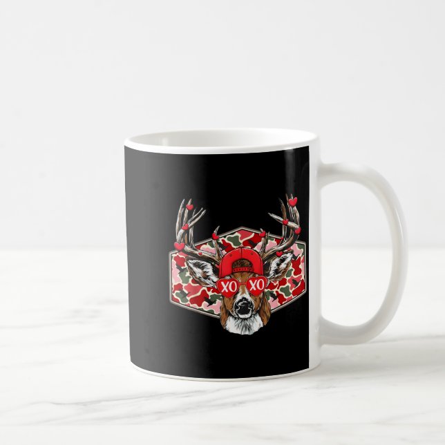 Caneca De Café Camo Xoxo Valentine Buck Deer Hunting Season Famil (Direita)
