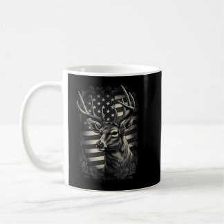 Caneca De Café Camoflage American Flag Antlers Deer Hunting Tank