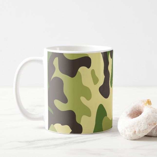 Caneca De Café Camouflage (Com Donut)