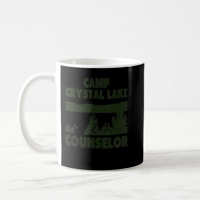 Caneca De Café Camp Crystal Lake Conselheiro do Halloween (Esquerda)