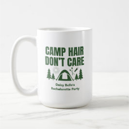 Caneca De Café Camp Hair Don't Care Bachelorette Green