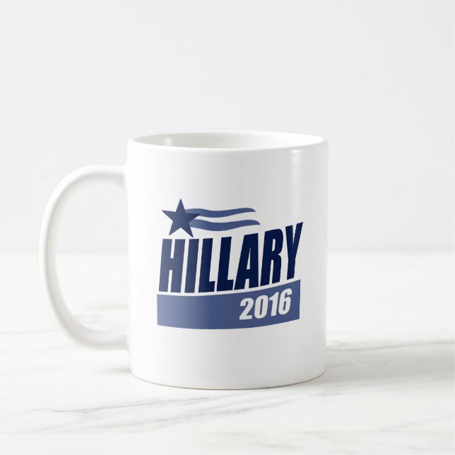 Caneca De Café CAMPANHA BANNER.png de HILLARY 2016 (Esquerda)