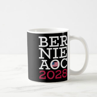 Caneca De Café Campanha Bernie Aoc 2028 - Luta contra o Patriota